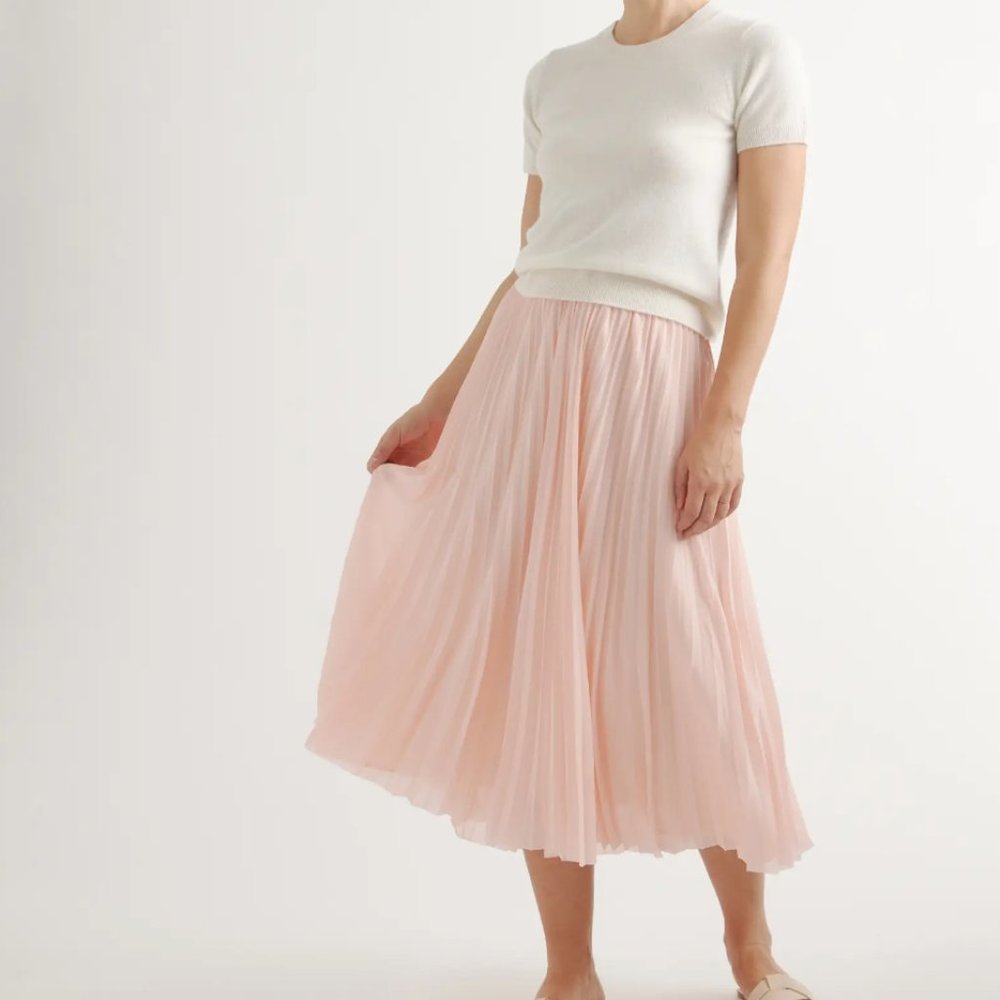 Chiffon Pleated Midi Skirt Size M